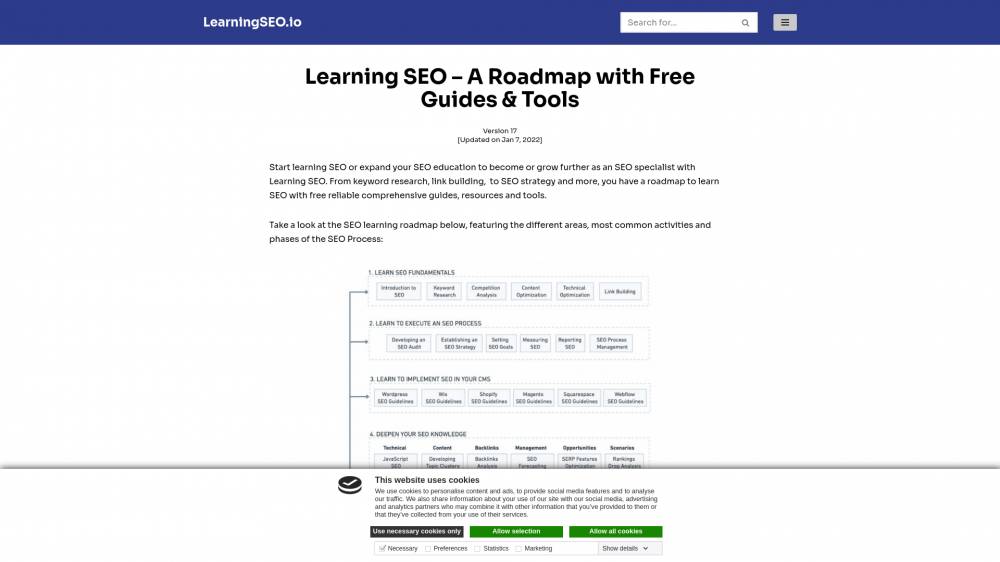 Apprenez le SEO avec ces ressources gratuites sur Learningseo.io