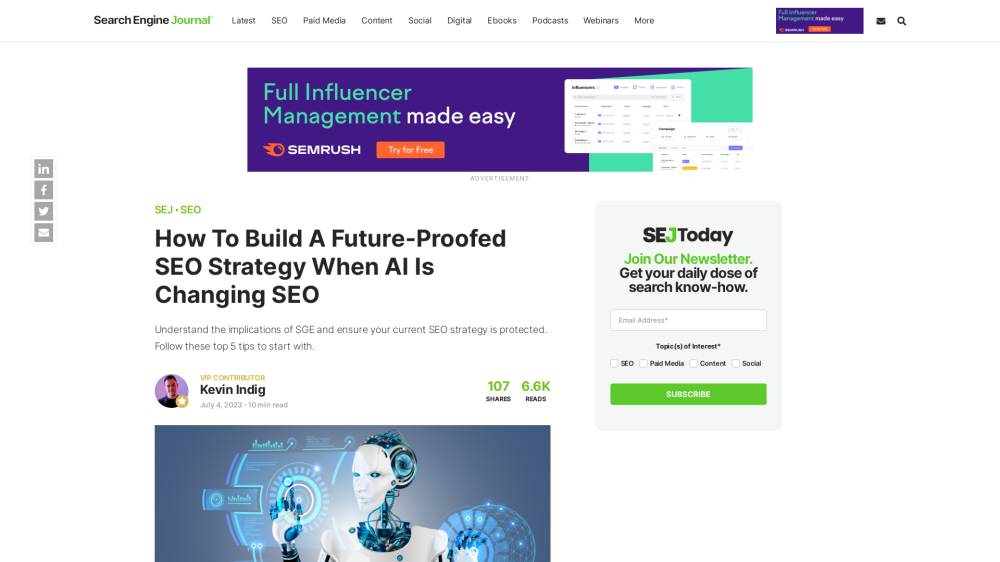 IA vs SGE sur SearchEngineJournal.com