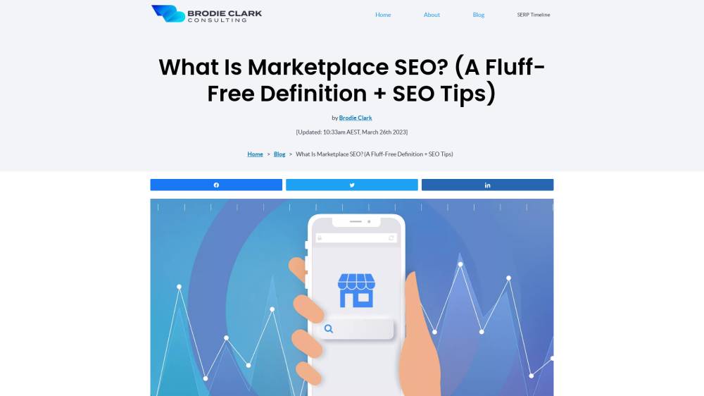 SEO spécial Marketplace sur Brodieclark.com