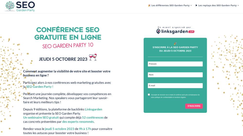 Liquidation de NextLevel sur SeoGardenParty.com