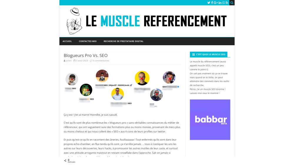 Coup de gueule musclé sur LeMuscleReferencement.com